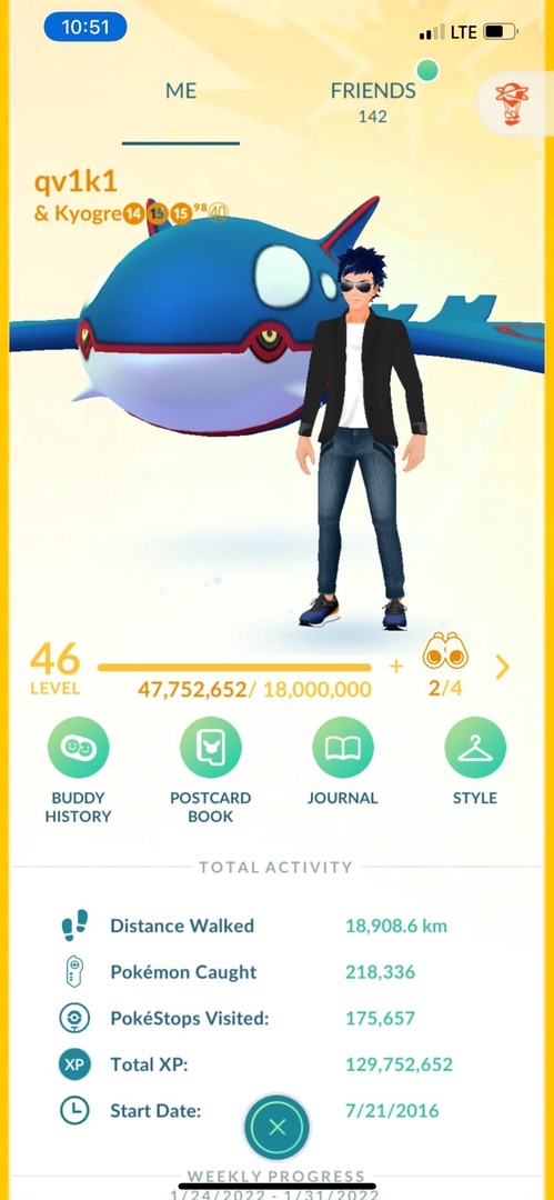 продажа аккаунта к игре Pokemon GO