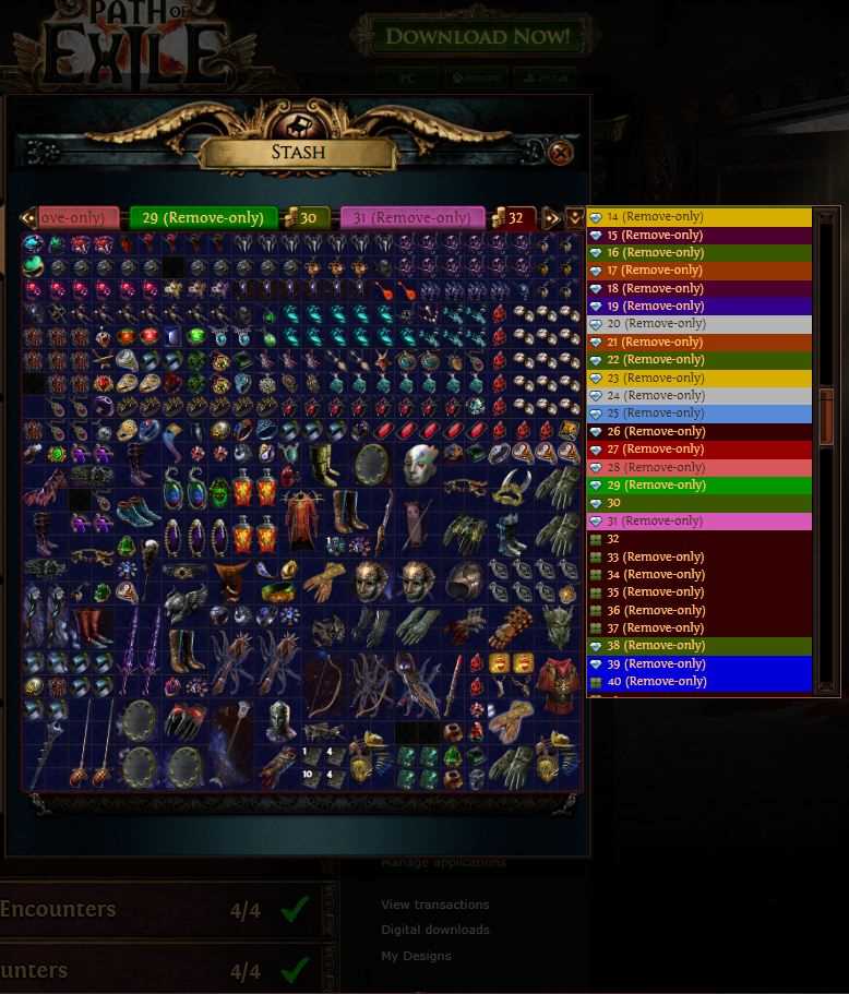 продажа аккаунта к игре Path of Exile