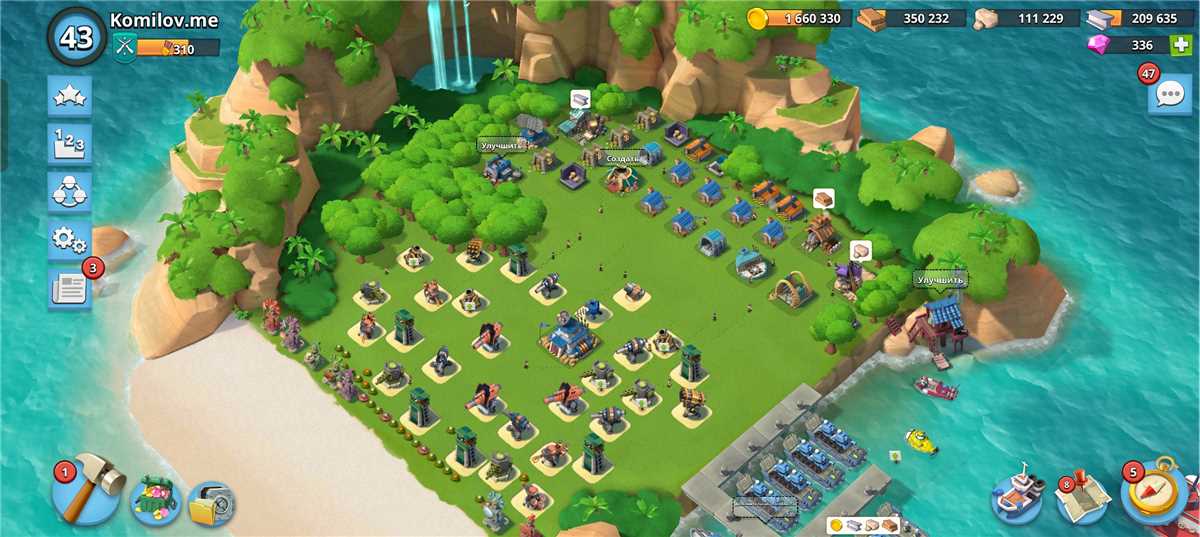 продажа аккаунта к игре Boom Beach