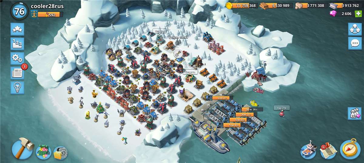 продажа аккаунта к игре Boom Beach