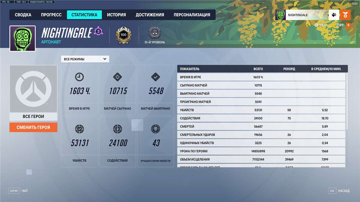 продажа аккаунта к игре Overwatch