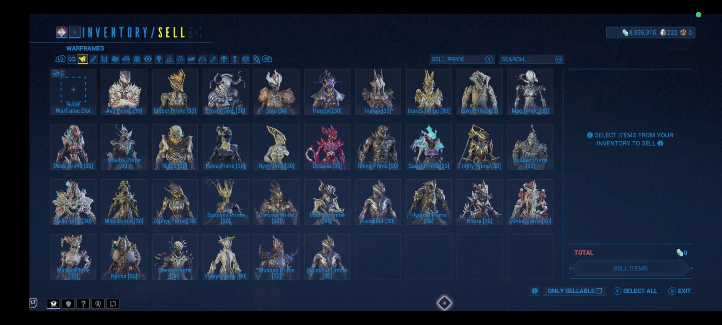 продажа аккаунта к игре WarFrame