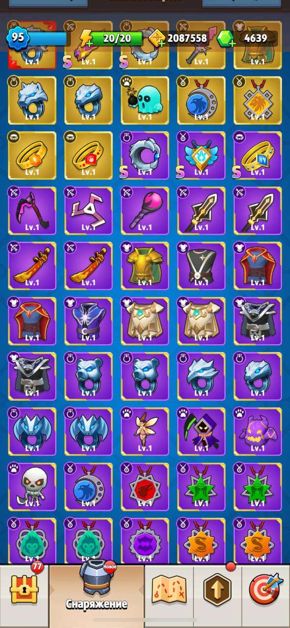 продажа аккаунта к игре Archero