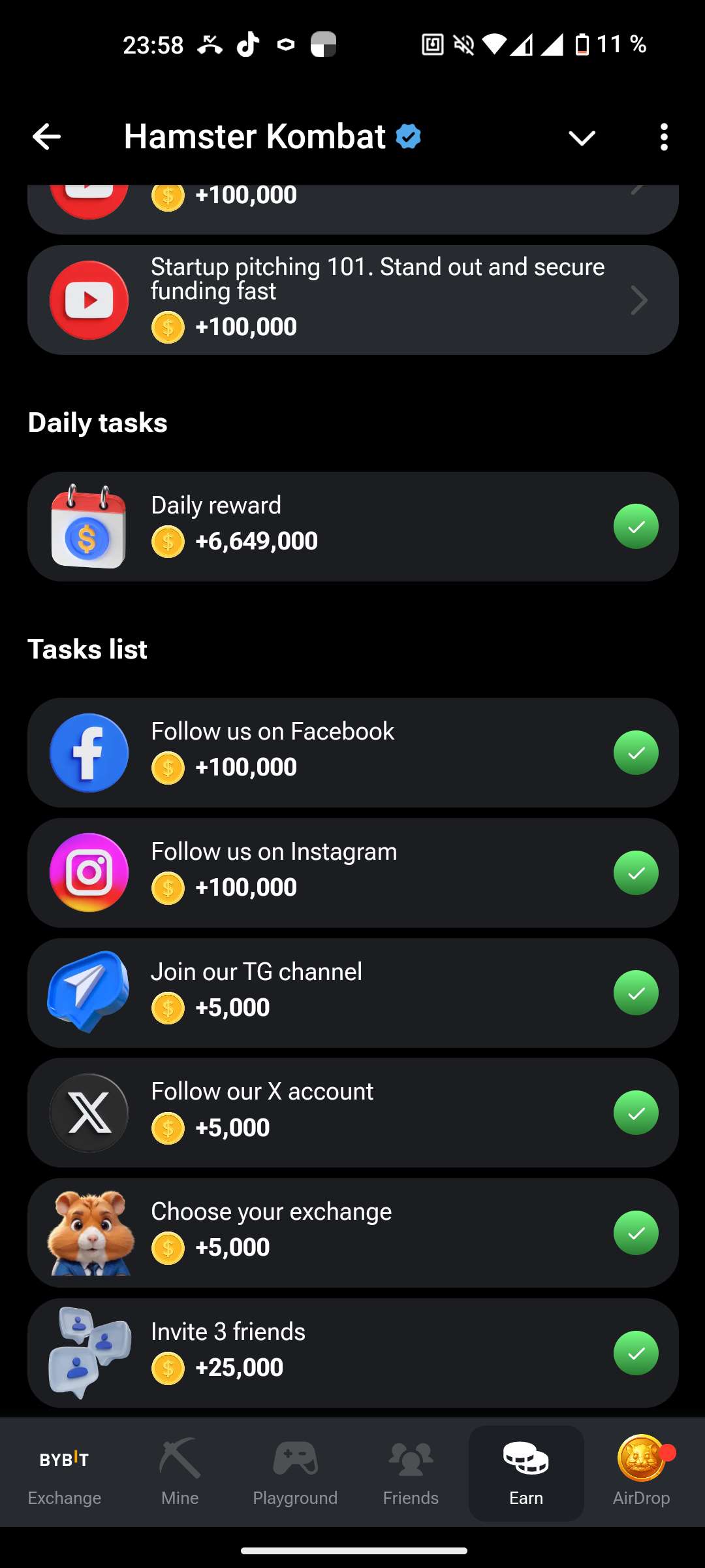 продажа аккаунта к игре Hamster Kombat