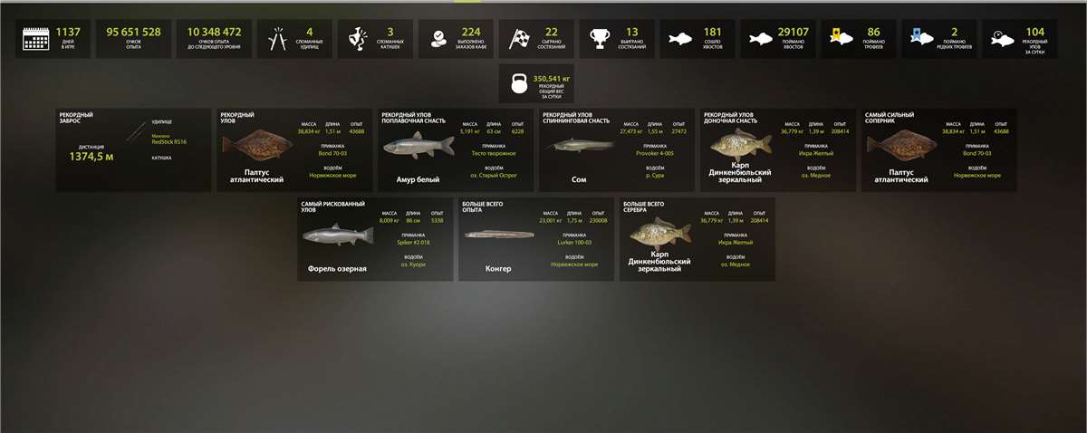 продажа аккаунта к игре Русская Рыбалка 4,3