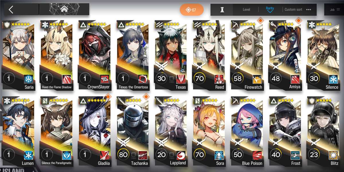 продажа аккаунта к игре Arknights