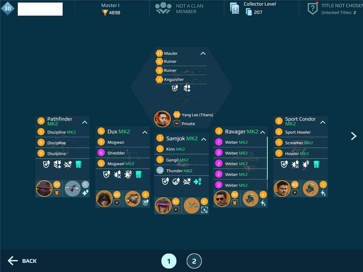 продажа аккаунта к игре War Robots