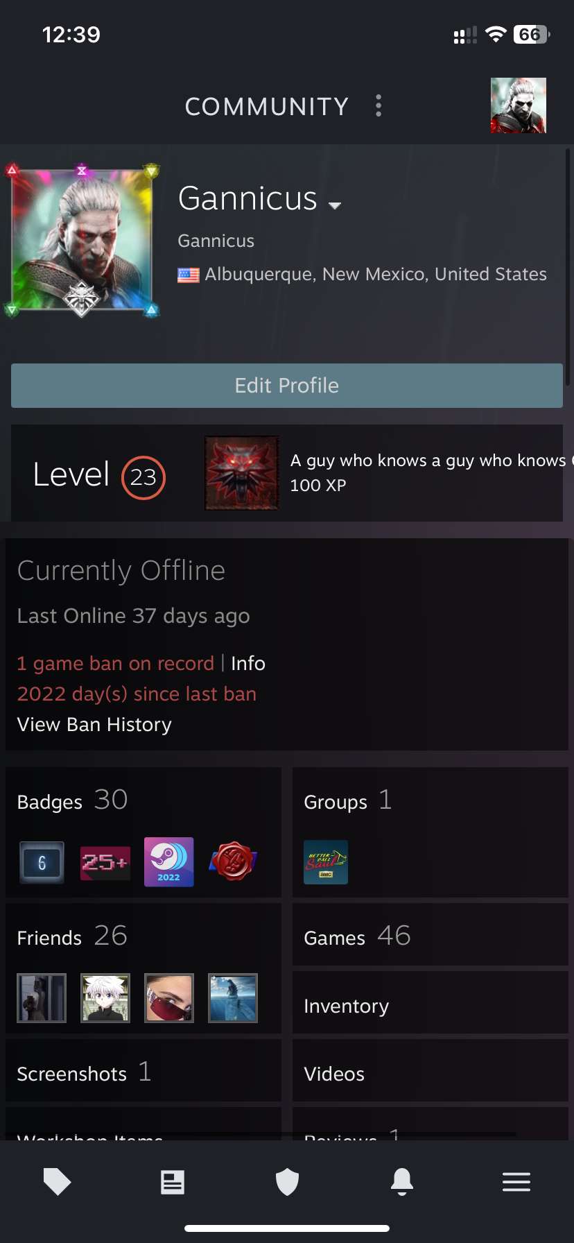 продажа аккаунта к игре The Witcher 3 (Ведьмак 3)