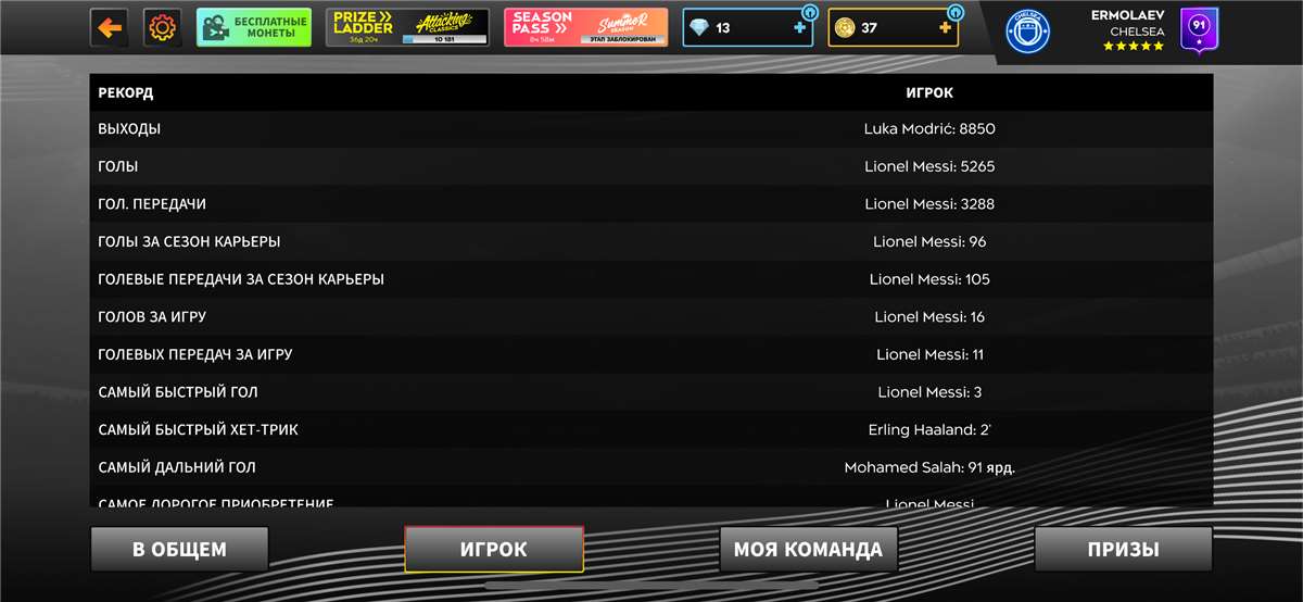 продажа аккаунта к игре Dream League Soccer