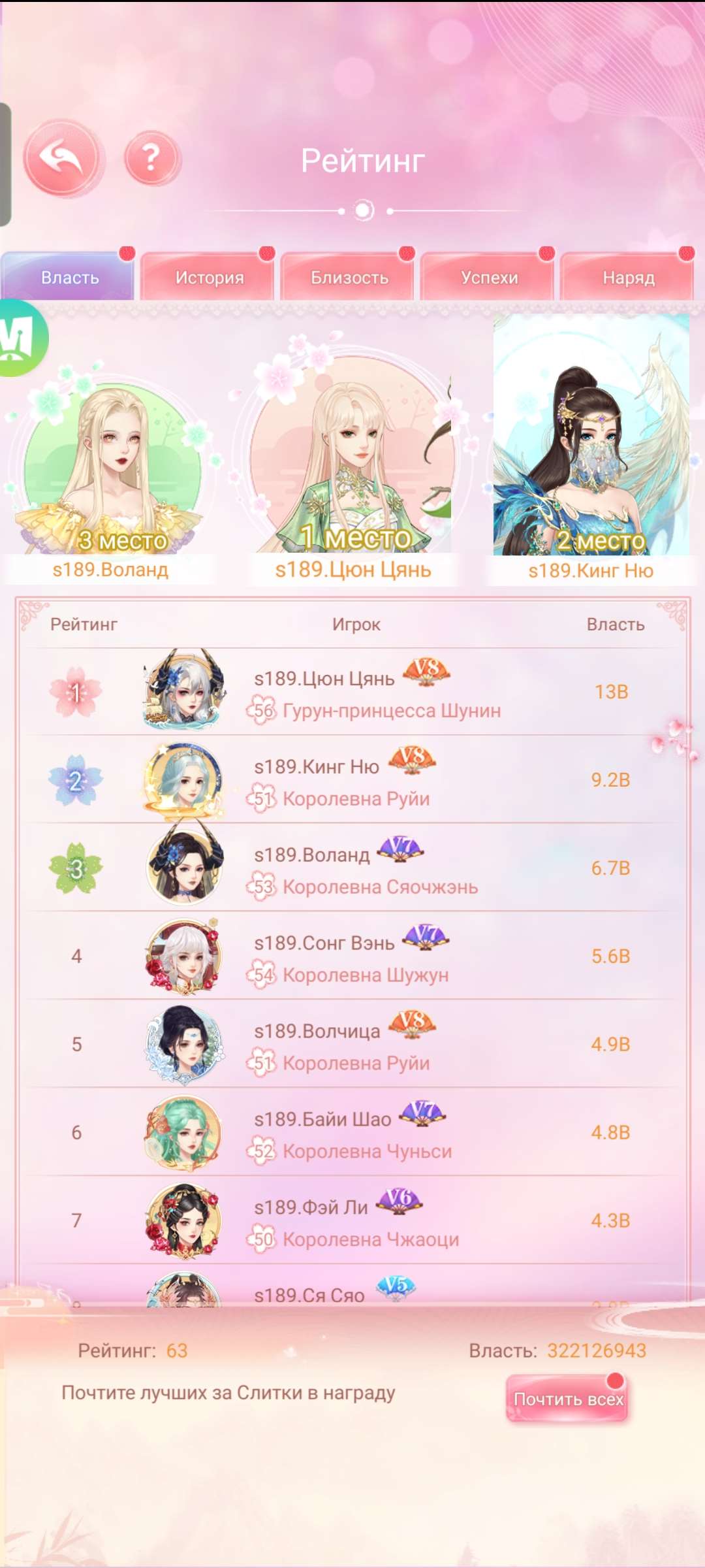 продажа аккаунта к игре Легенда Феникса