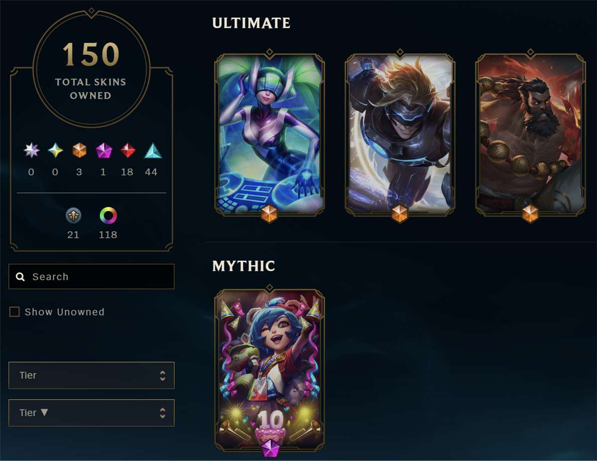 продажа аккаунта к игре League of Legends