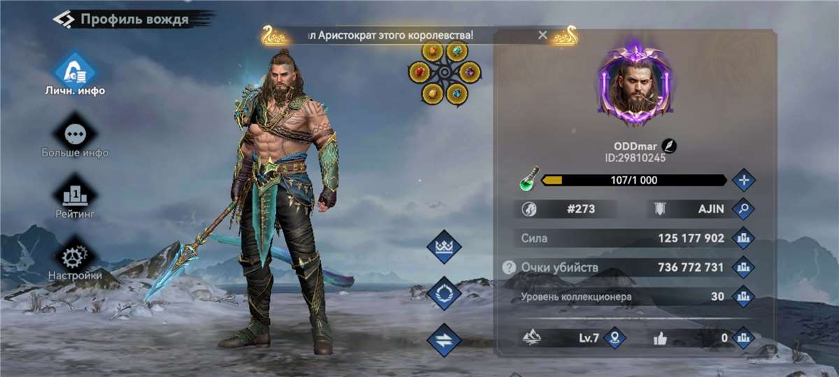 продажа аккаунта к игре Viking Rise