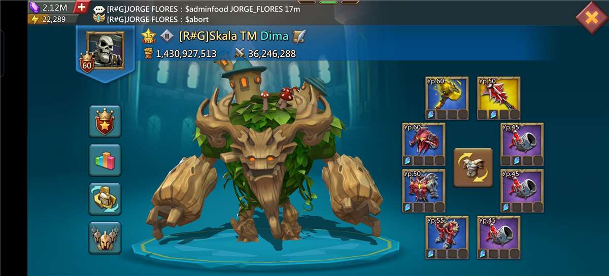 продажа аккаунта к игре Lords Mobile