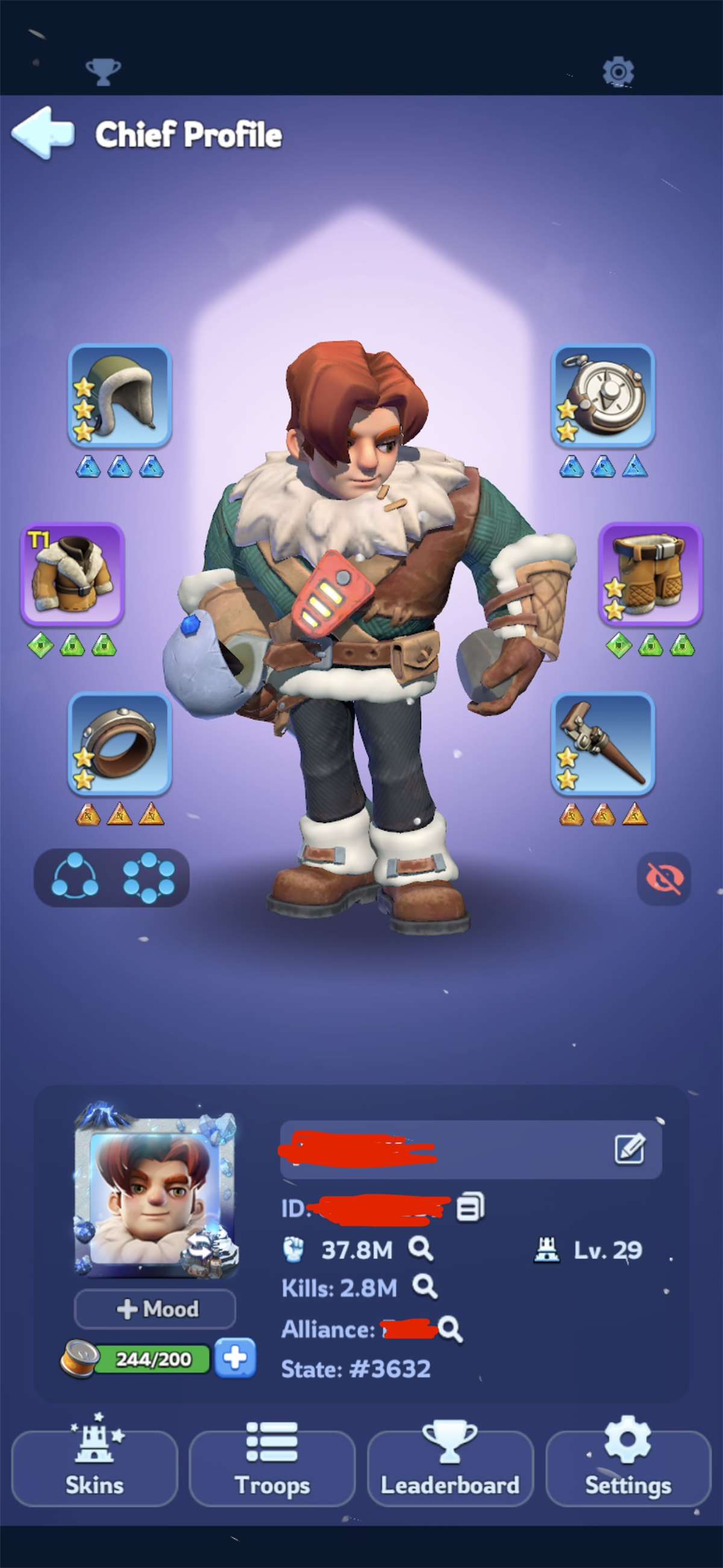 продажа аккаунта к игре Whiteout Survival