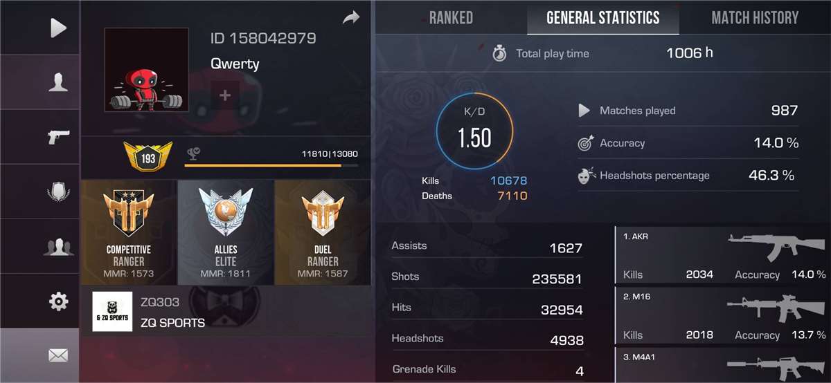 продажа аккаунта к игре Standoff 2