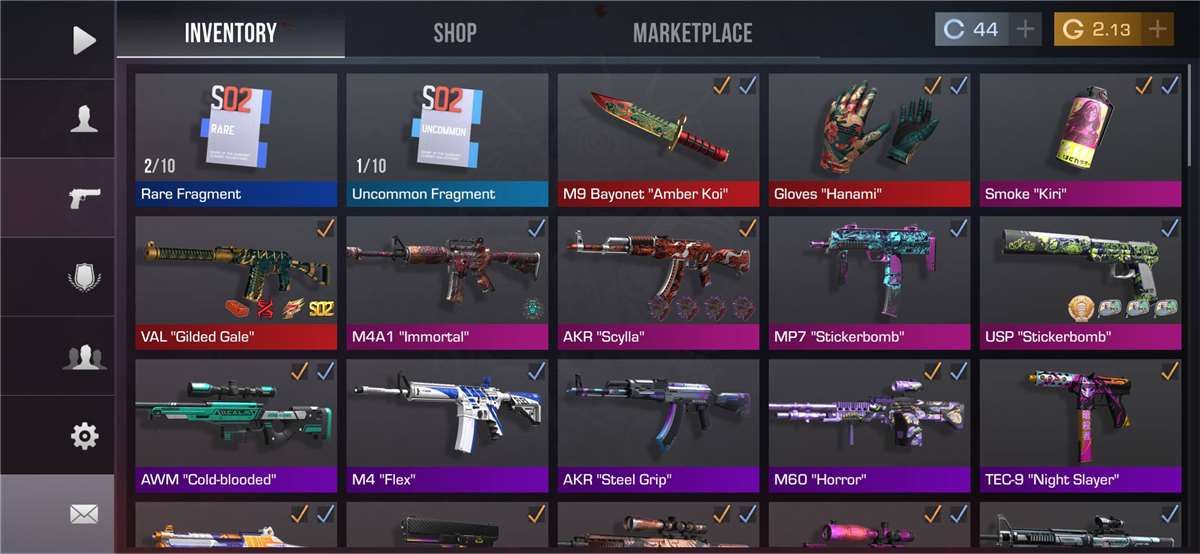 продажа аккаунта к игре Standoff 2