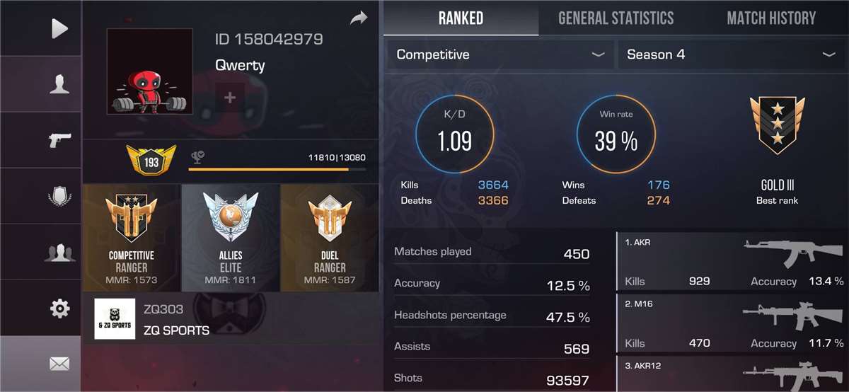 продажа аккаунта к игре Standoff 2