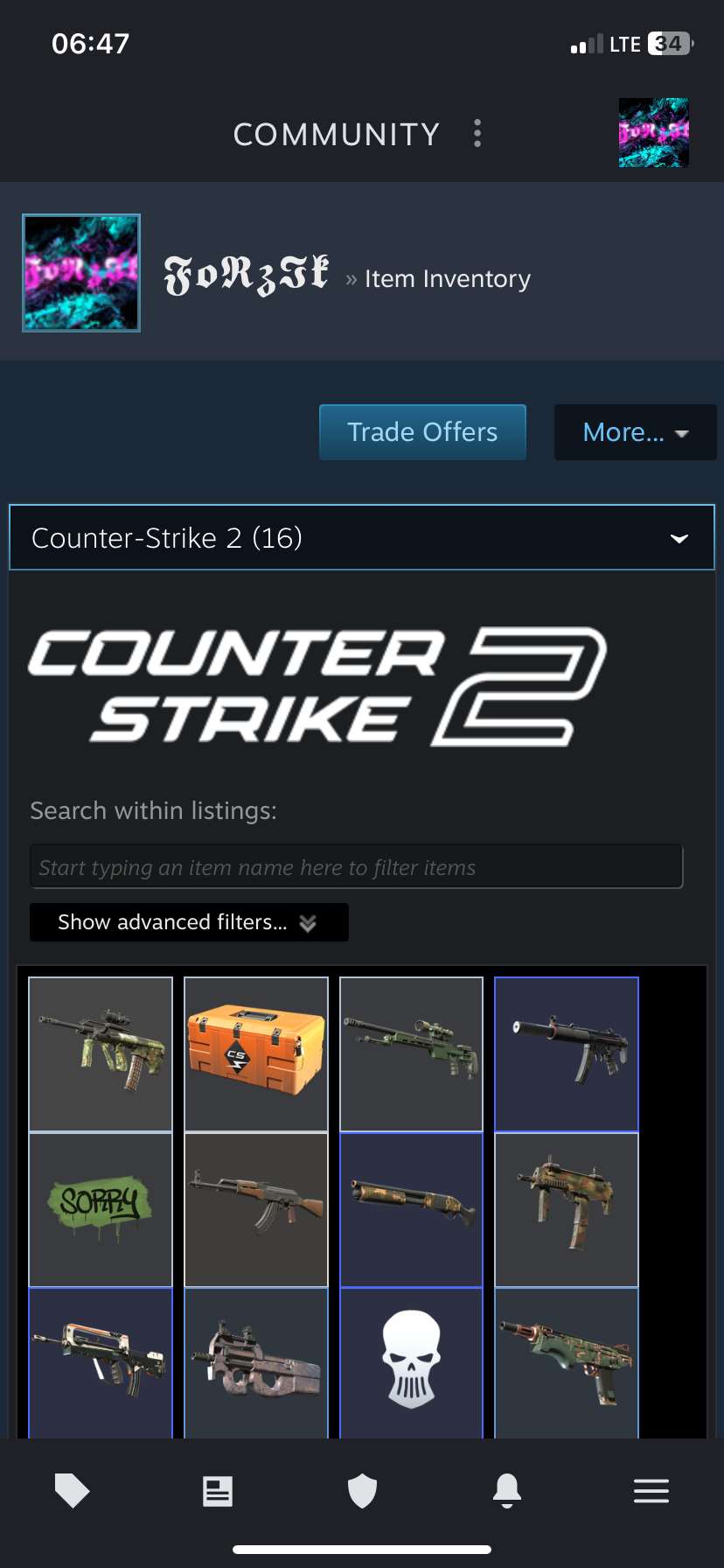продажа аккаунта к игре Counter-Strike 2 (CS GO)