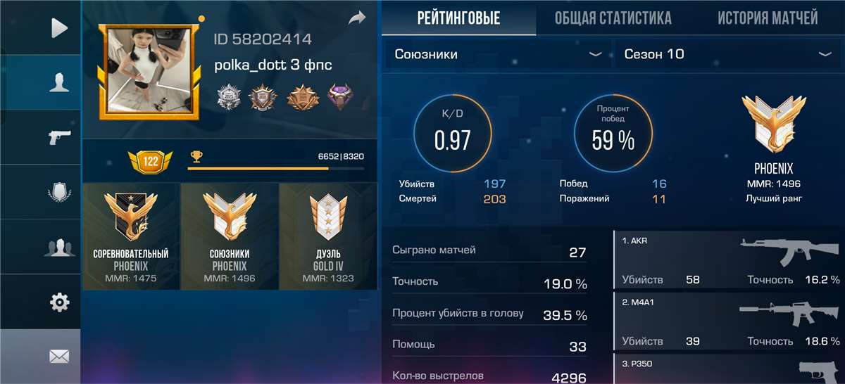 продажа аккаунта к игре Standoff 2