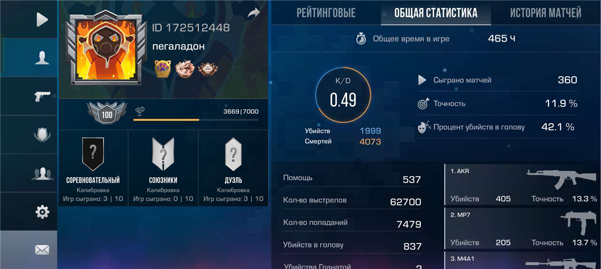 продажа аккаунта к игре Standoff 2