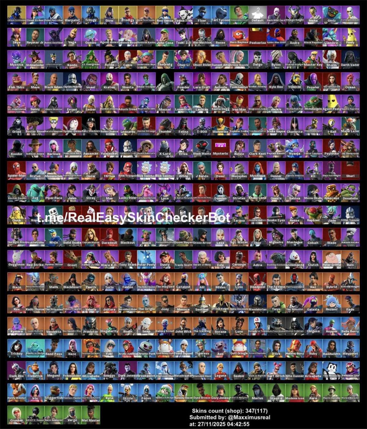 продажа аккаунта к игре Fortnite