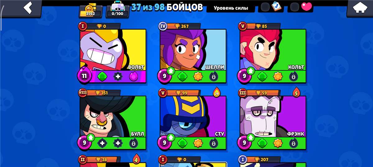 продажа аккаунта к игре Brawl Stars