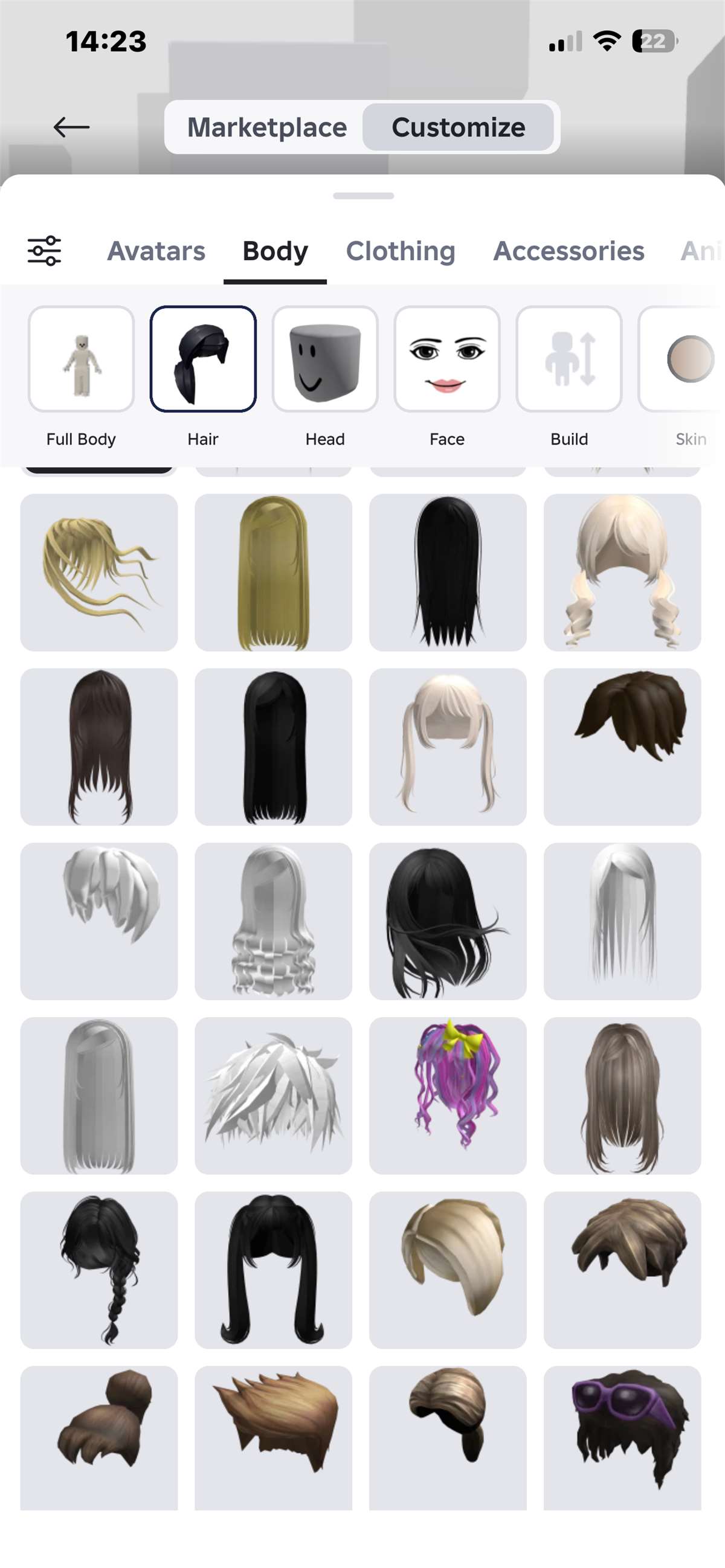 продажа аккаунта к игре Roblox