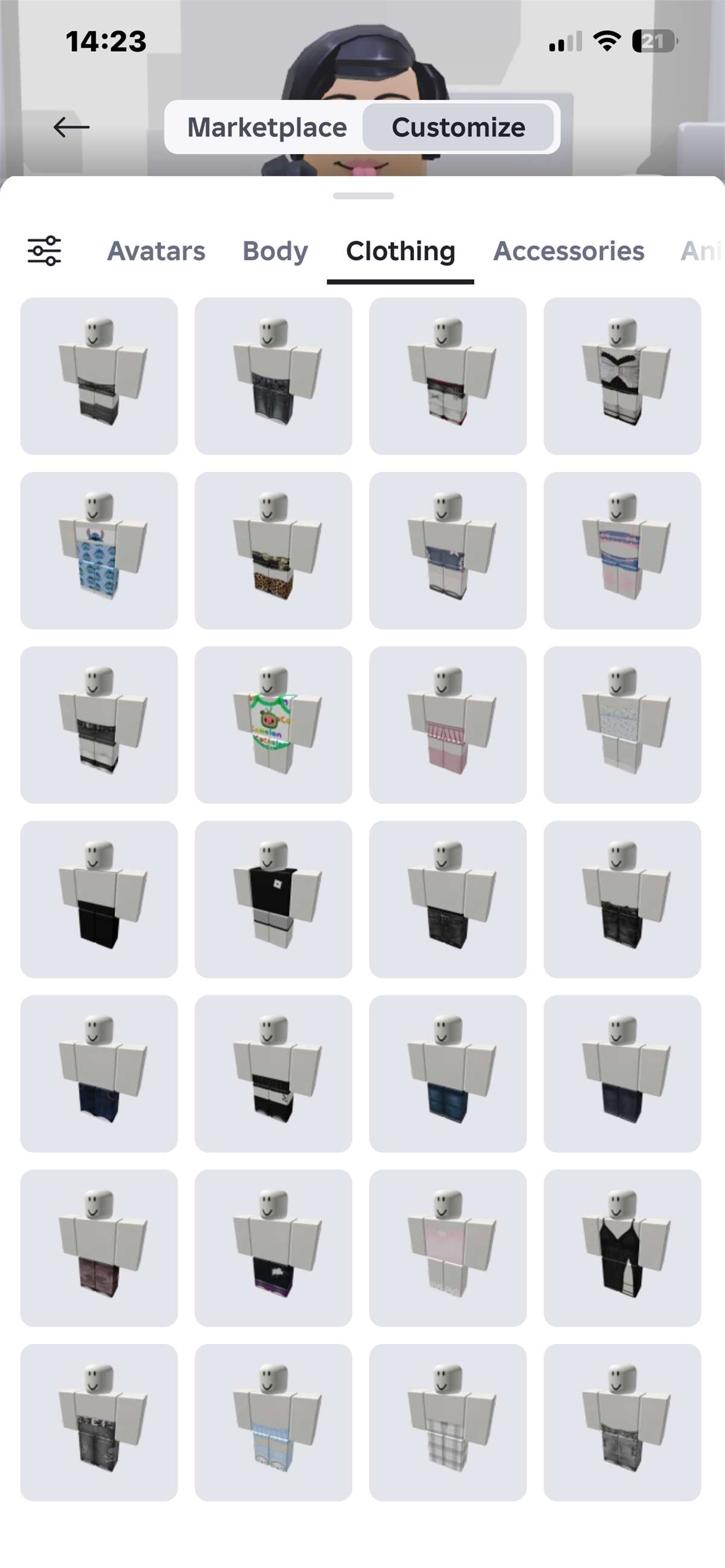 продажа аккаунта к игре Roblox