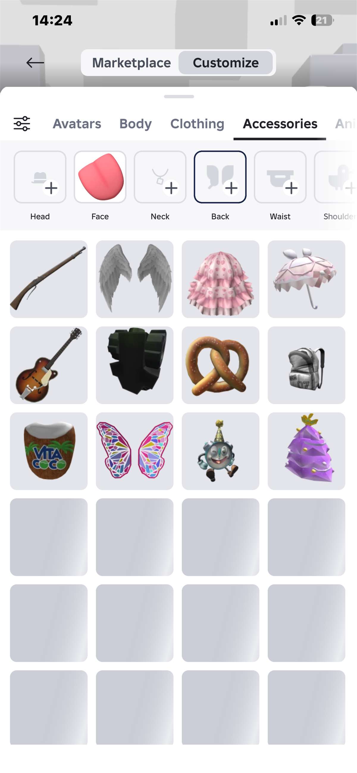 продажа аккаунта к игре Roblox