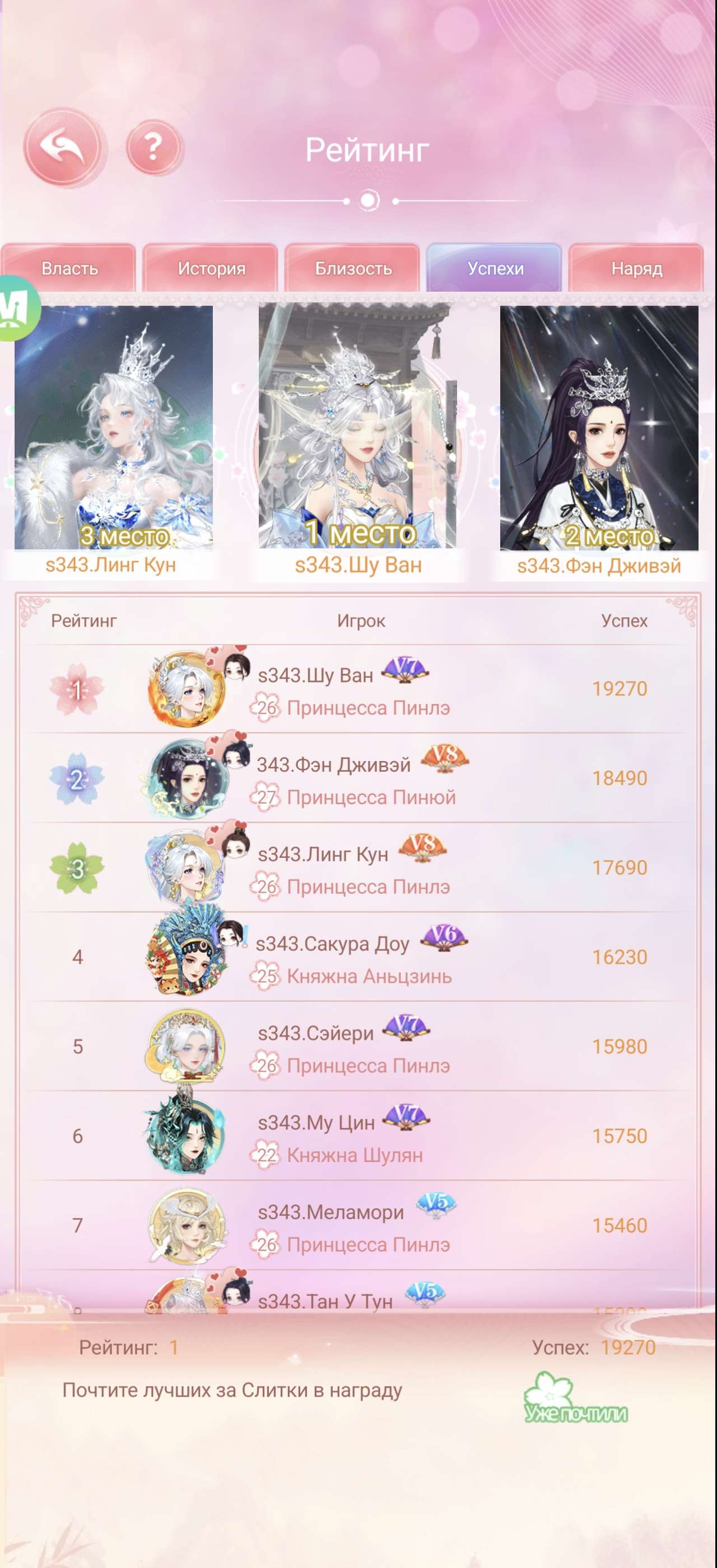 продажа аккаунта к игре Легенда Феникса