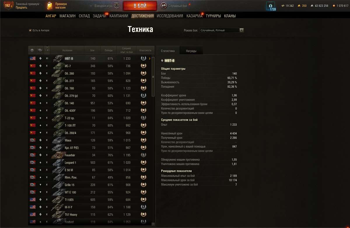 продажа аккаунта к игре Мир Танков, WoT(Lesta, WG)