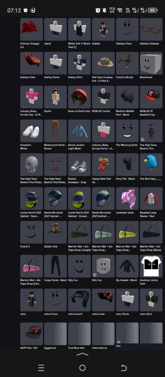 продажа аккаунта к игре Roblox