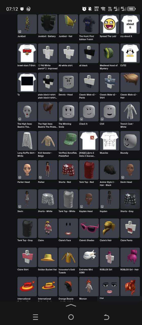 продажа аккаунта к игре Roblox