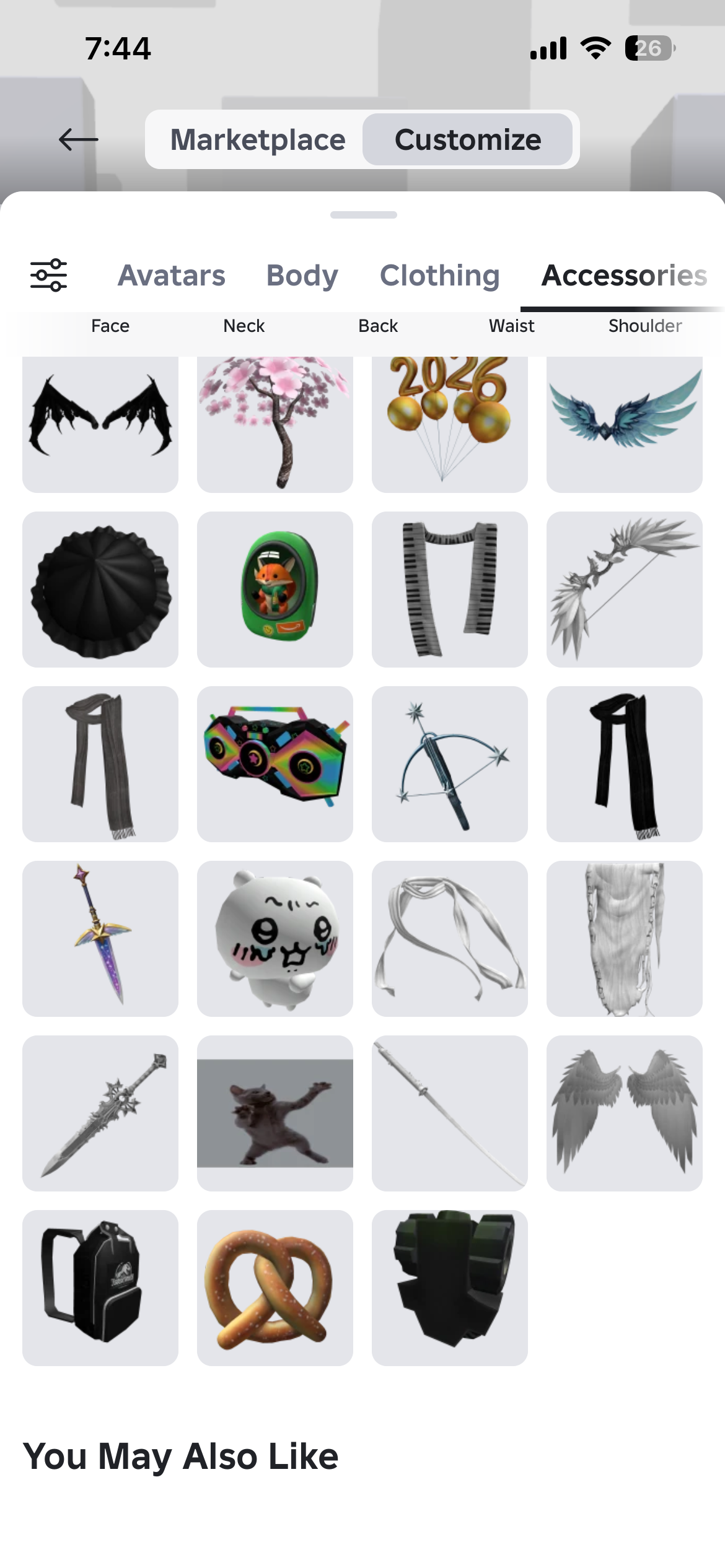 продажа аккаунта к игре Roblox