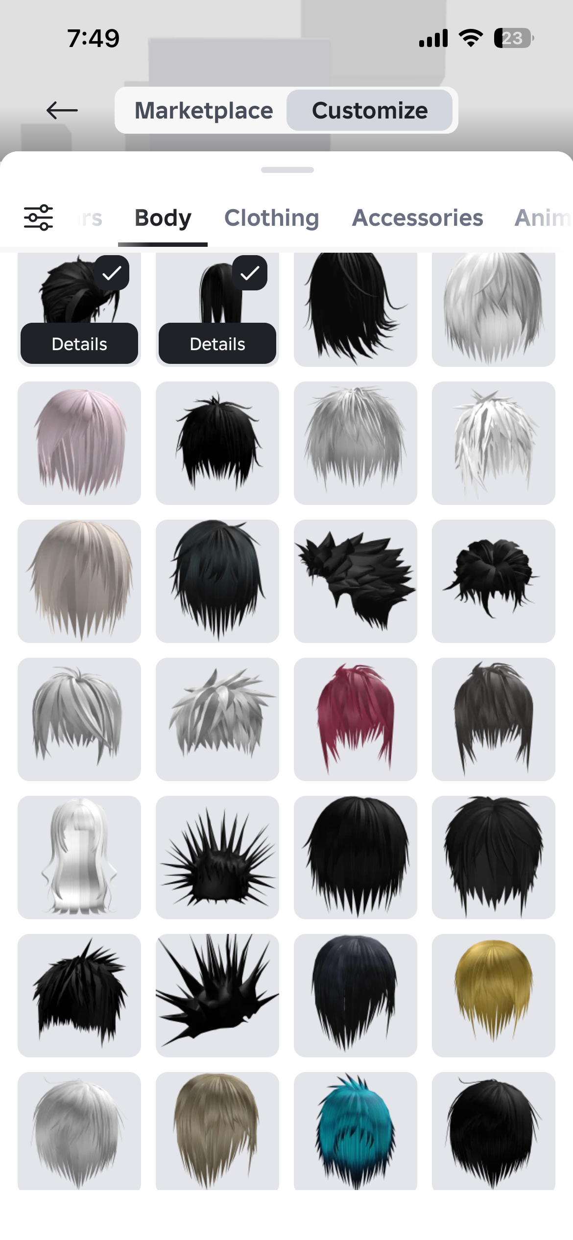 продажа аккаунта к игре Roblox