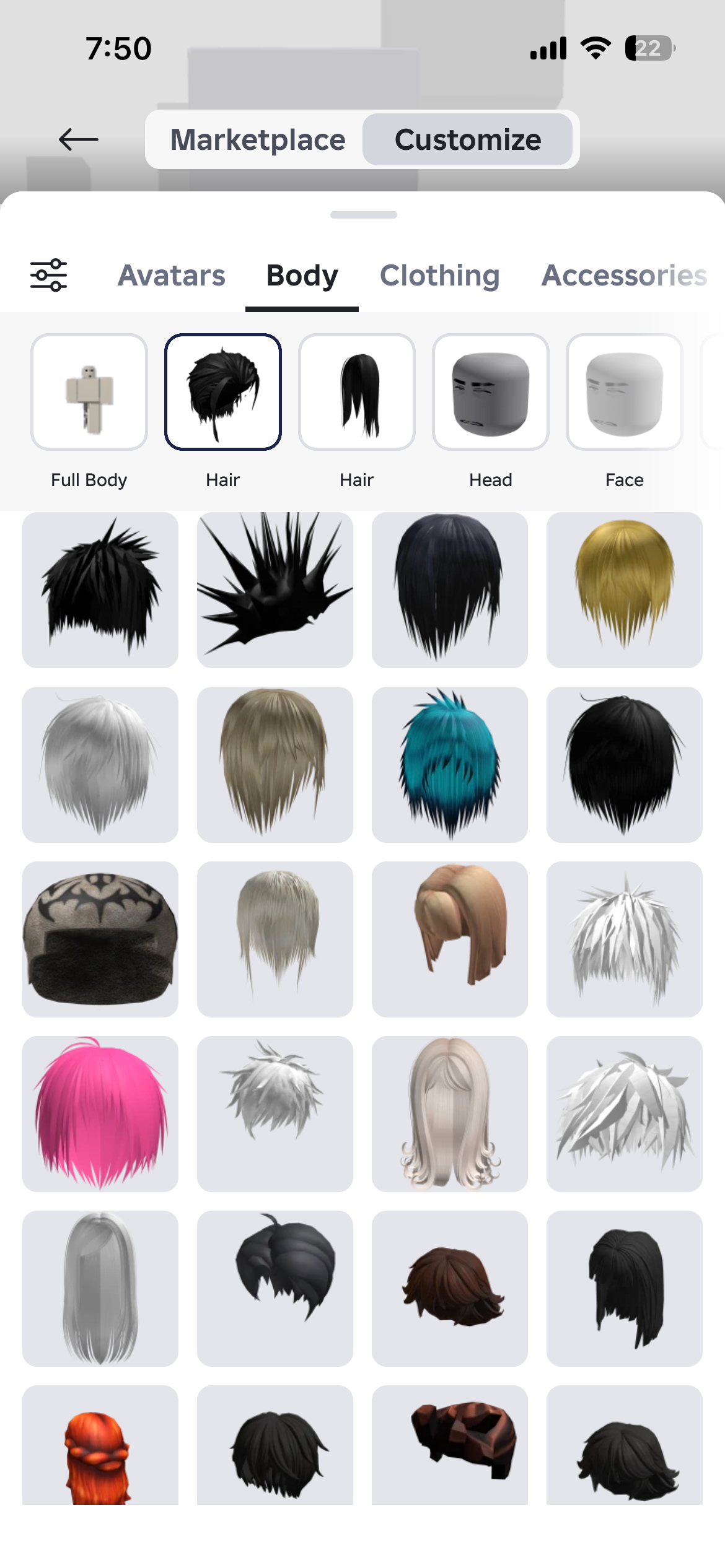 продажа аккаунта к игре Roblox