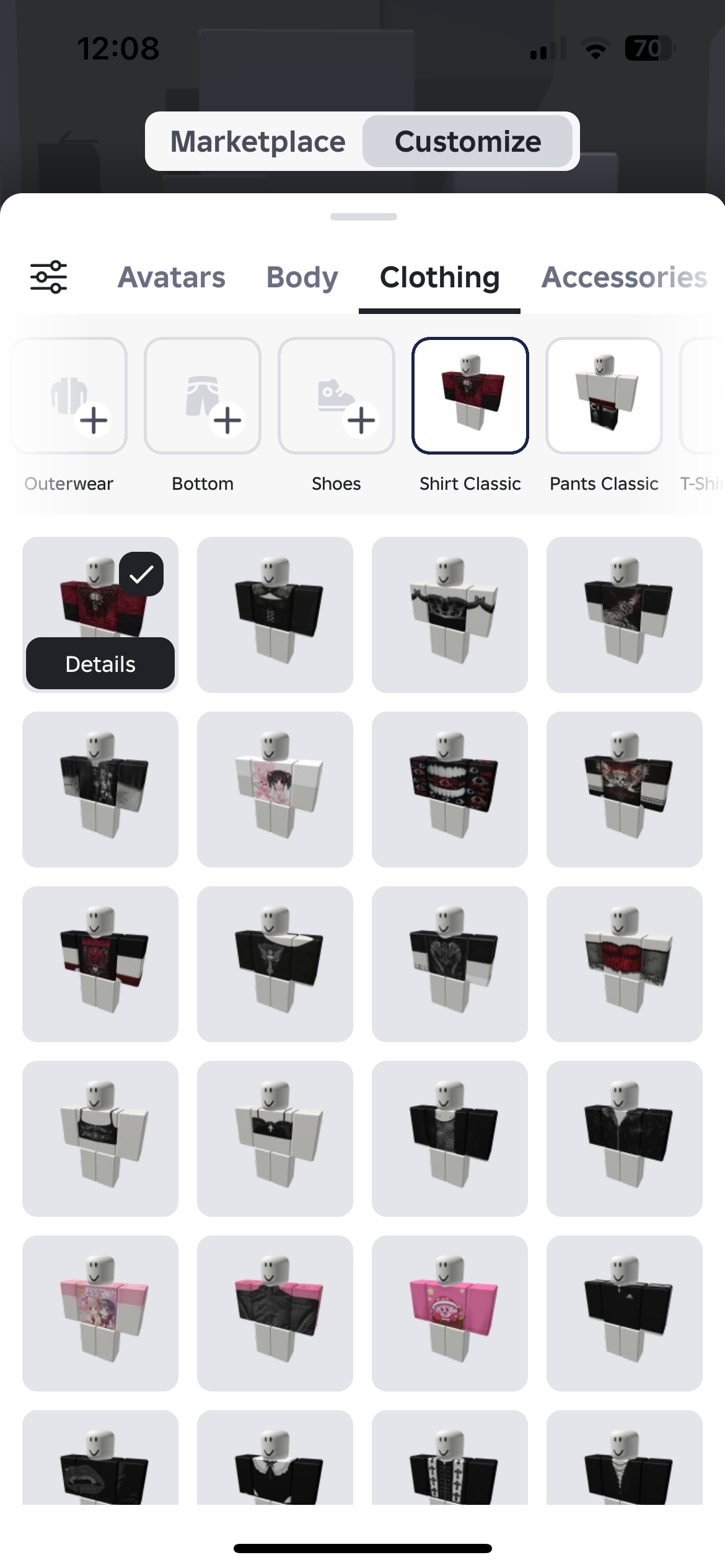 продажа аккаунта к игре Roblox