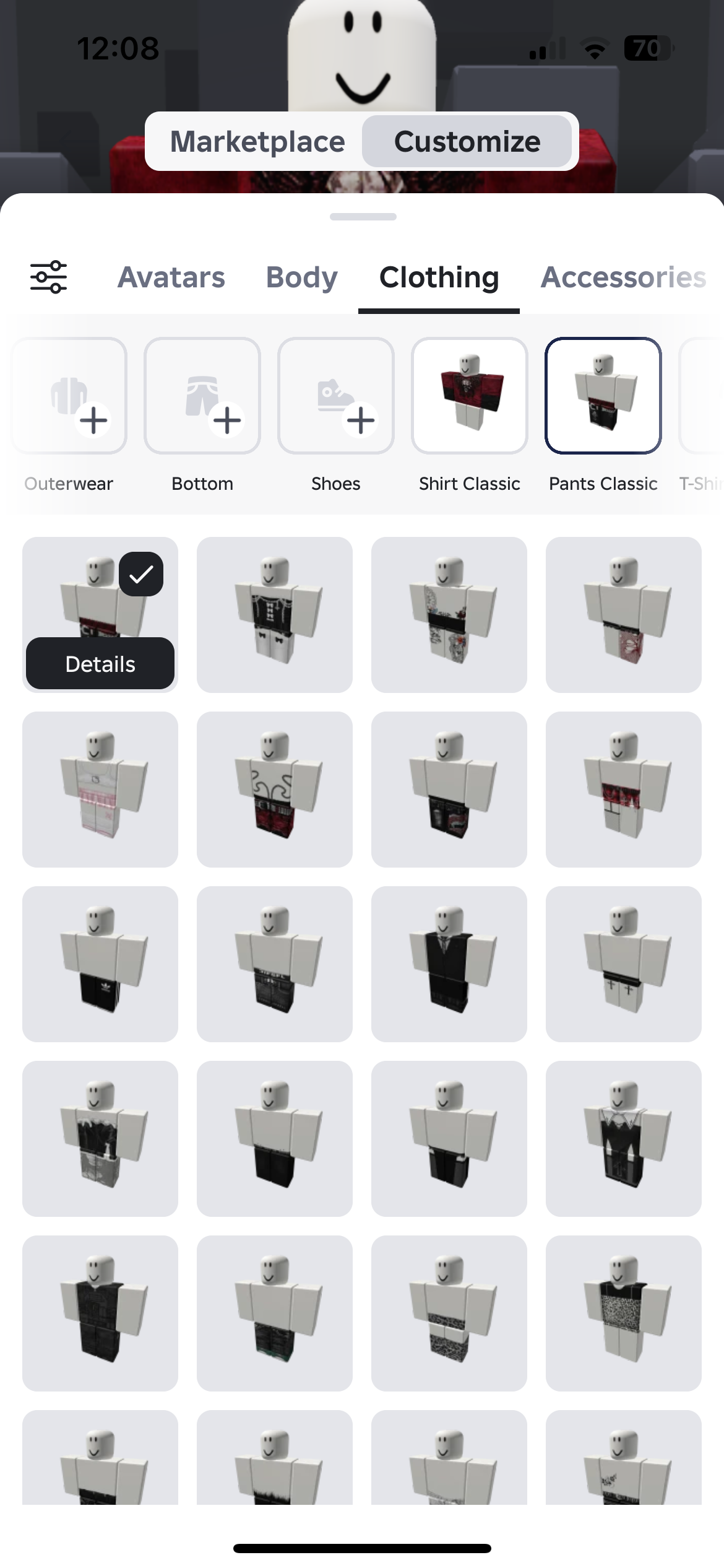 продажа аккаунта к игре Roblox