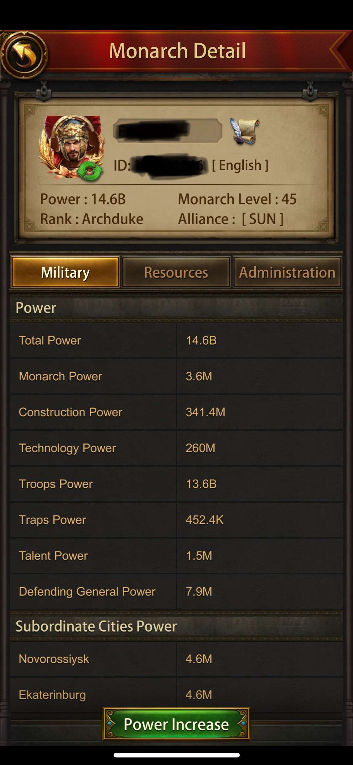 продажа аккаунта к игре Evony: The King's Return