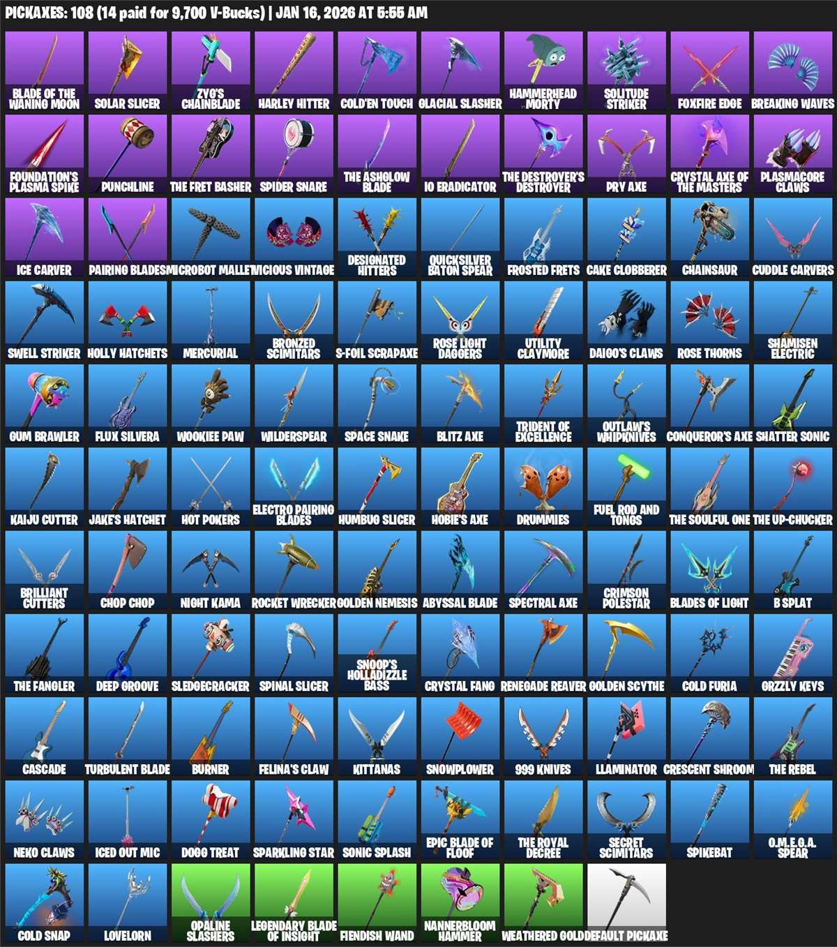 продажа аккаунта к игре Fortnite