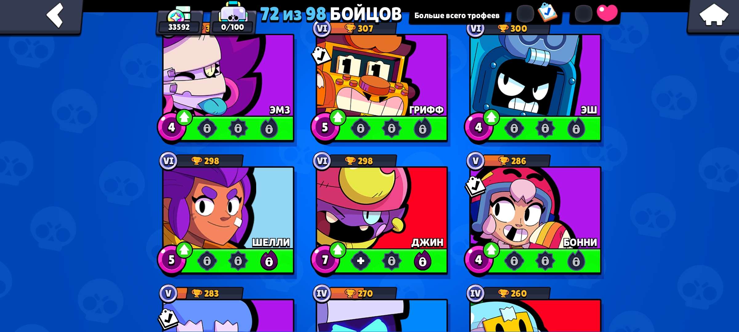 продажа аккаунта к игре Brawl Stars