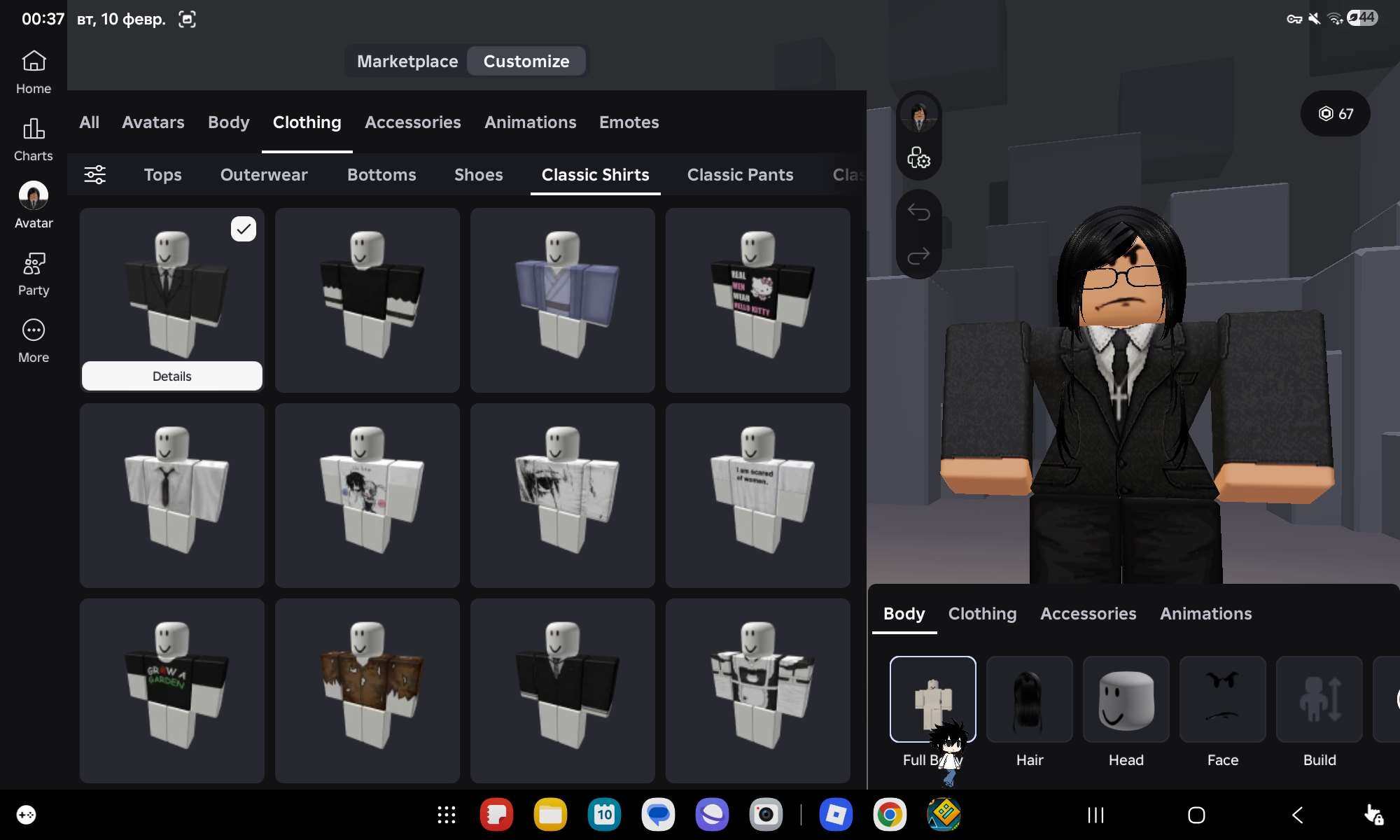 продажа аккаунта к игре Roblox