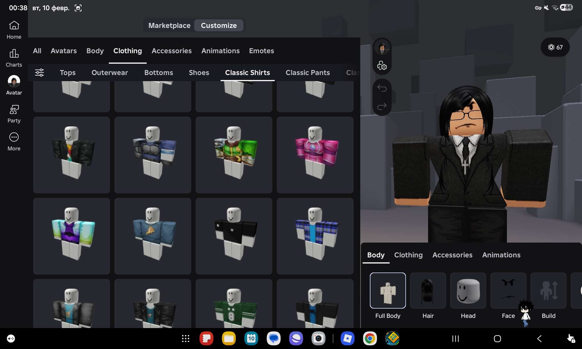 продажа аккаунта к игре Roblox