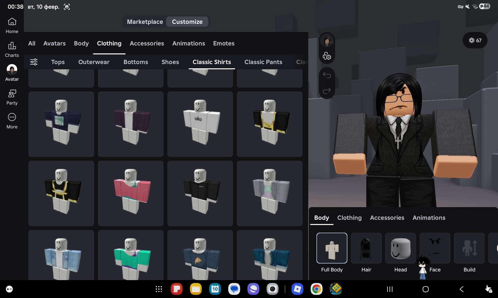 продажа аккаунта к игре Roblox