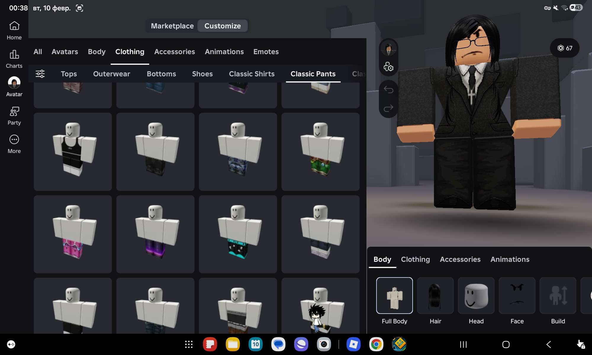 продажа аккаунта к игре Roblox