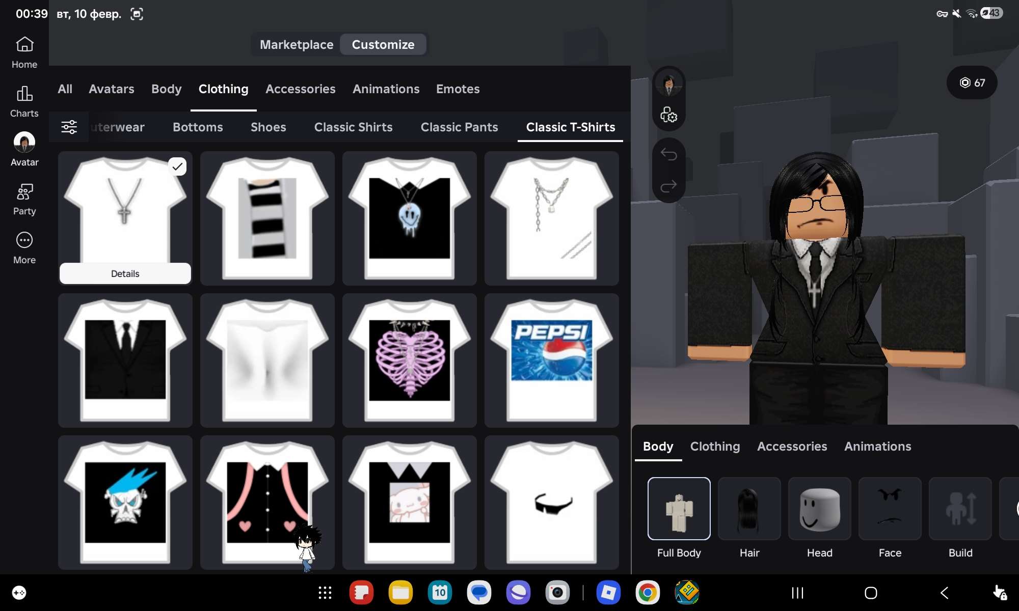 продажа аккаунта к игре Roblox