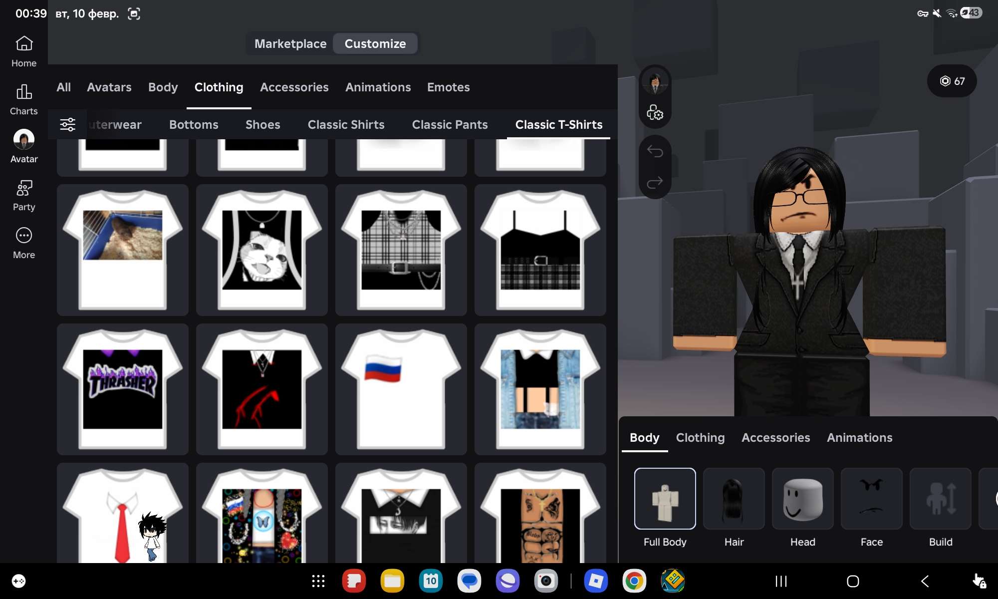 продажа аккаунта к игре Roblox