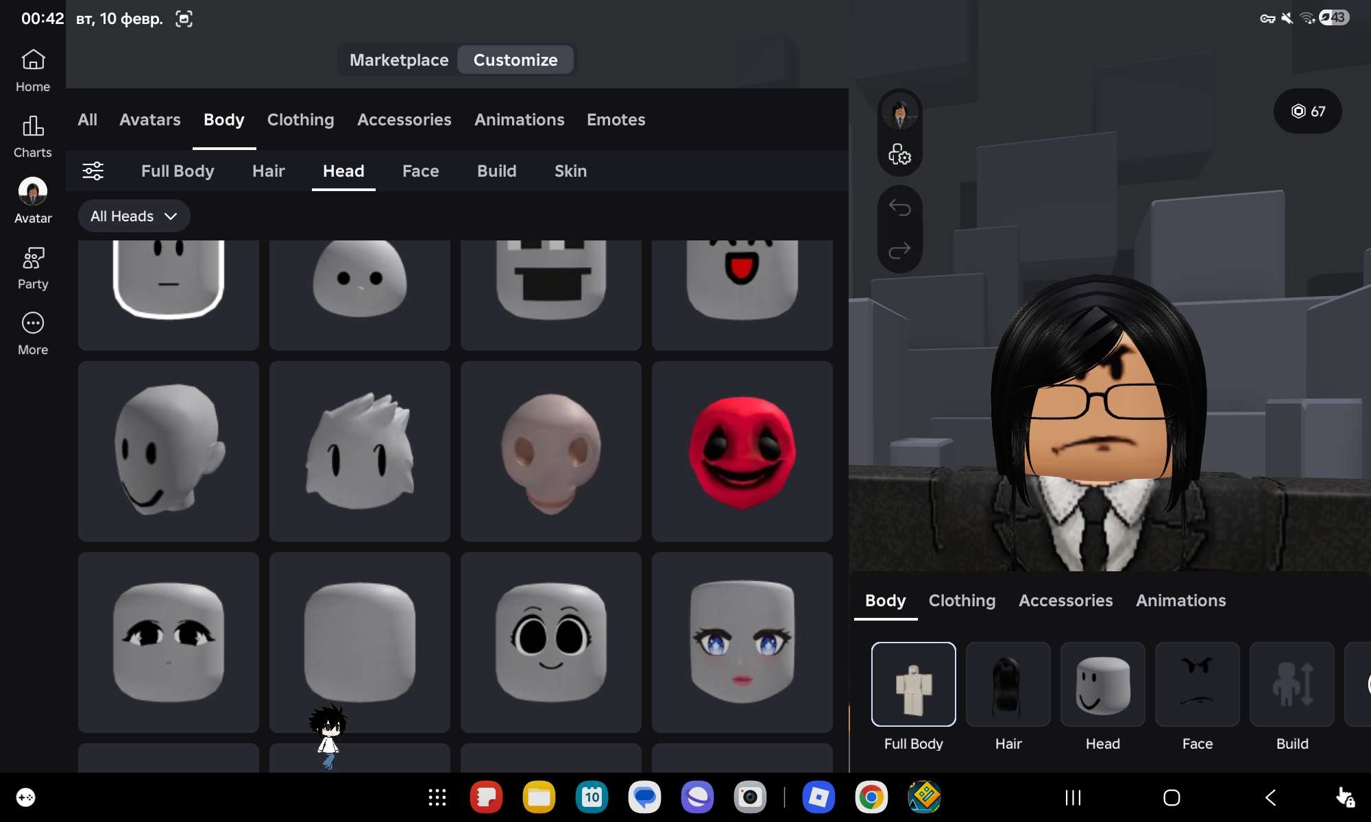 продажа аккаунта к игре Roblox