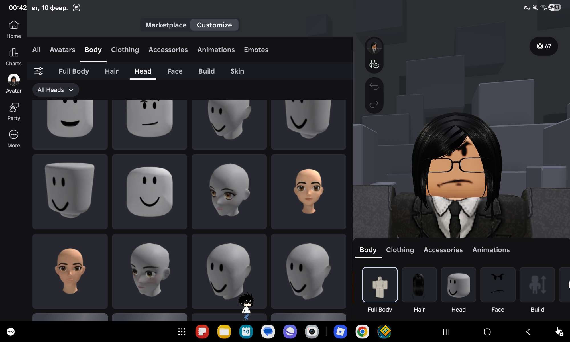 продажа аккаунта к игре Roblox