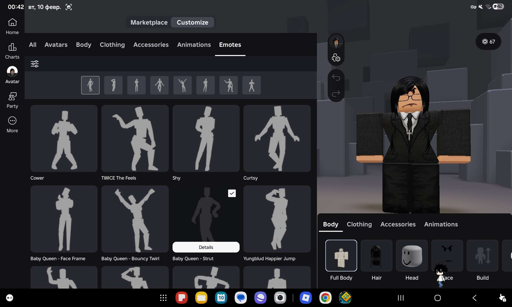 продажа аккаунта к игре Roblox